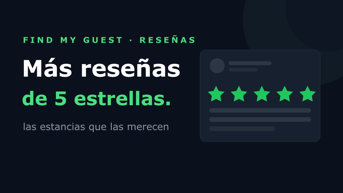 Cómo conseguir más reseñas de 5 estrellas para tu alquiler de corta duración
